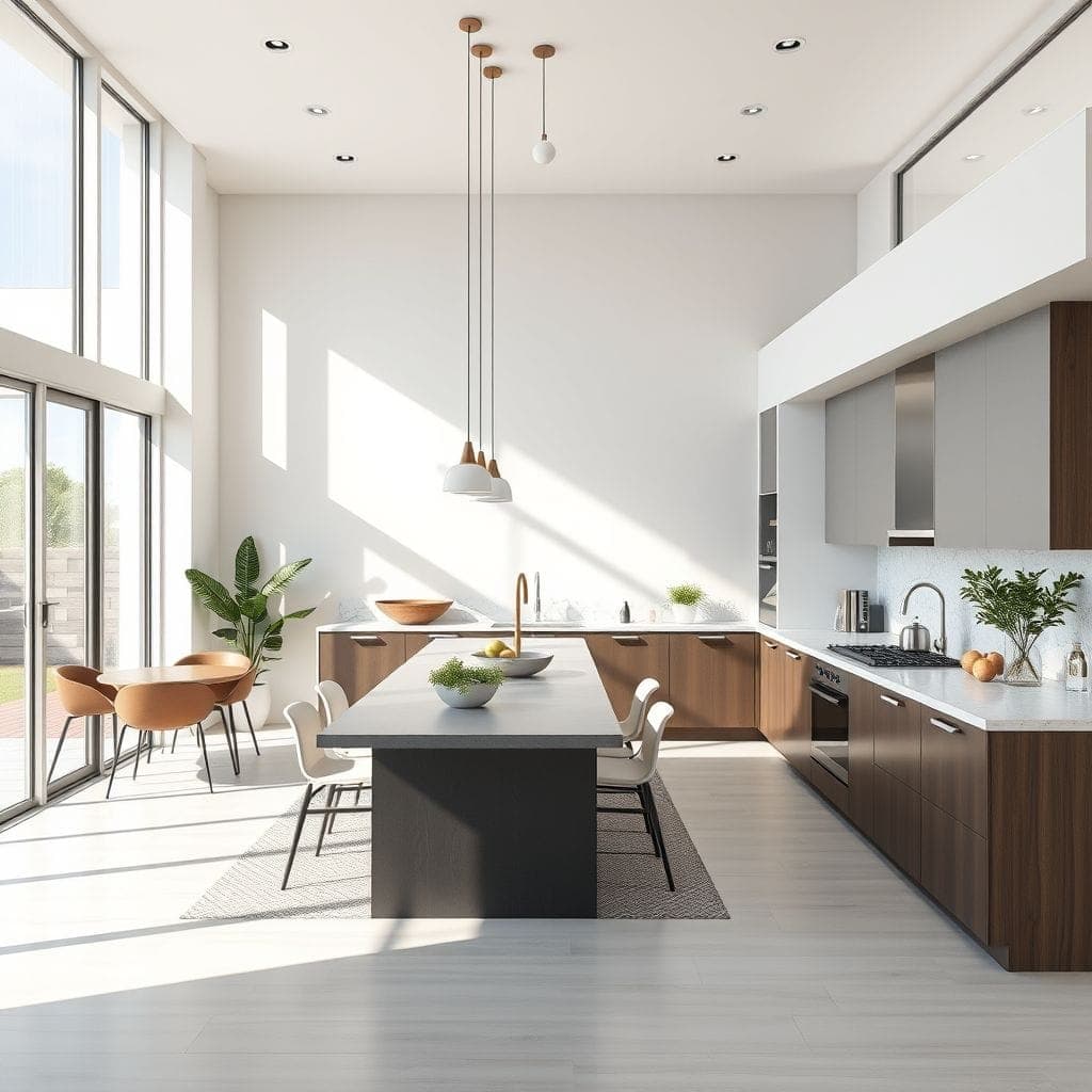 Modern Kitchen Living Combo design example 2