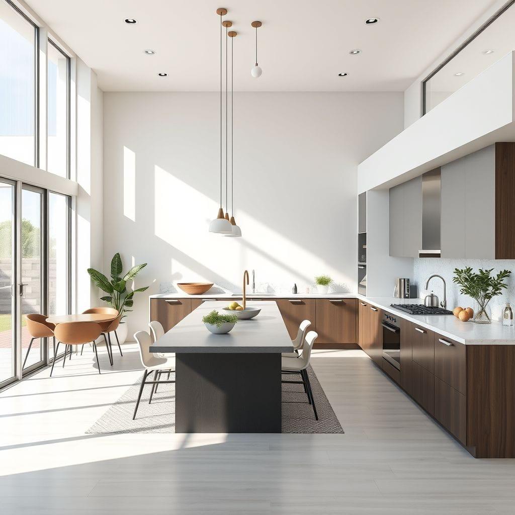 Modern Kitchen Living Combo design example 2