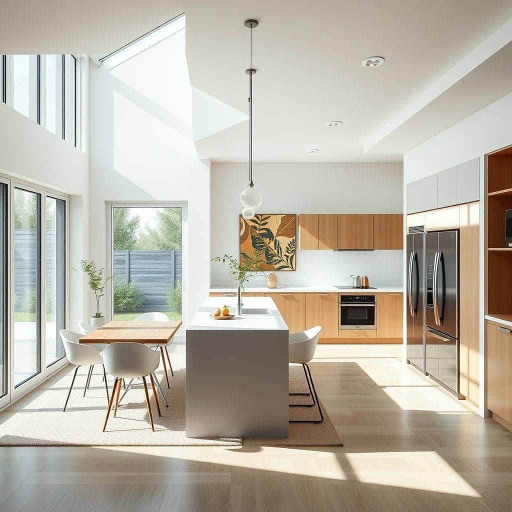 Modern Kitchen Living Combo design example 4