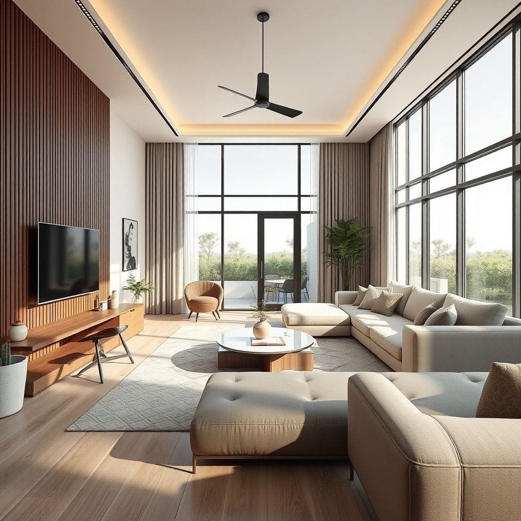 Modern Living Room design example 1