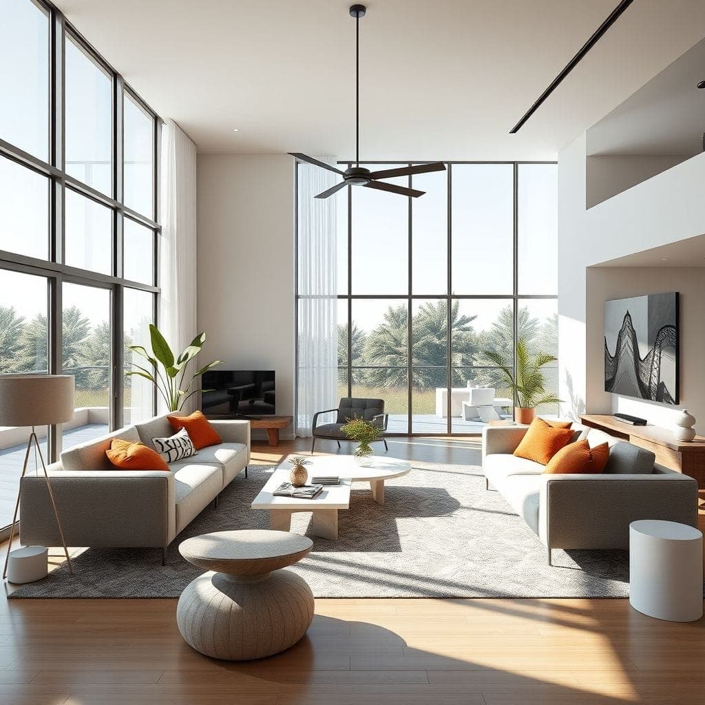 Modern Living Room design example 3