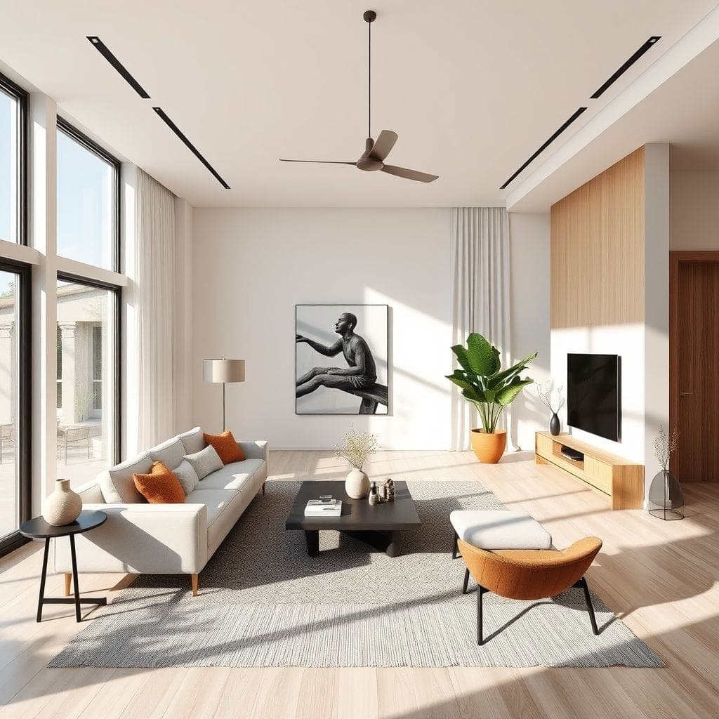 Modern Living Room design example 4
