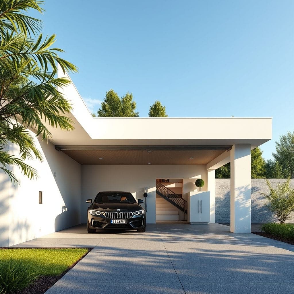 Modern Outdoor Garage design example 2