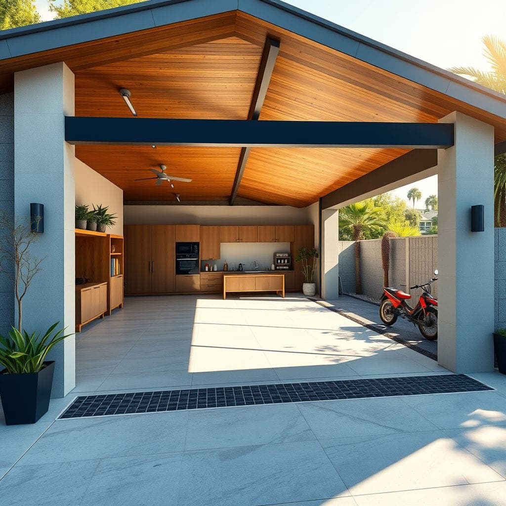 Modern Outdoor Garage design example 3