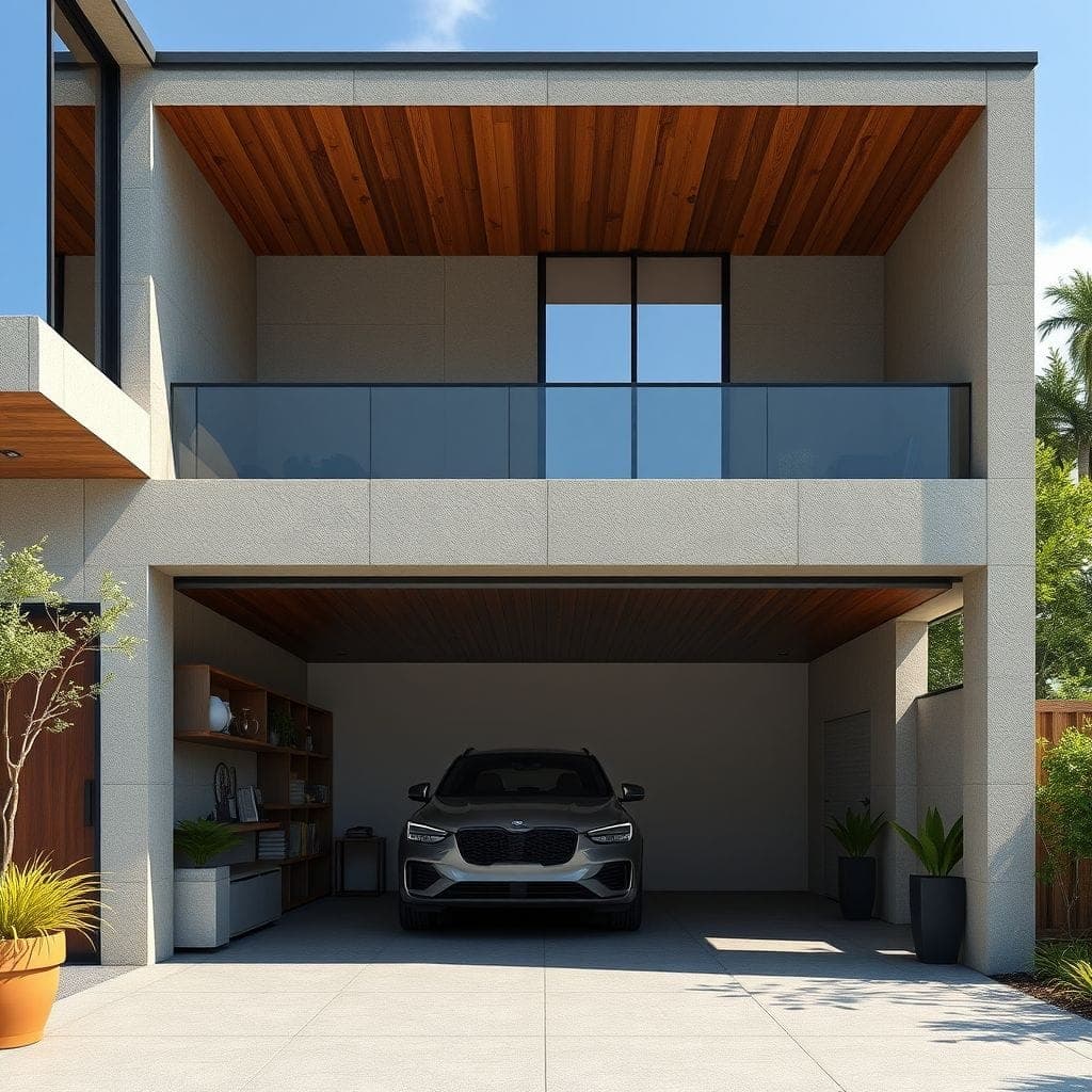 Modern Outdoor Garage design example 4