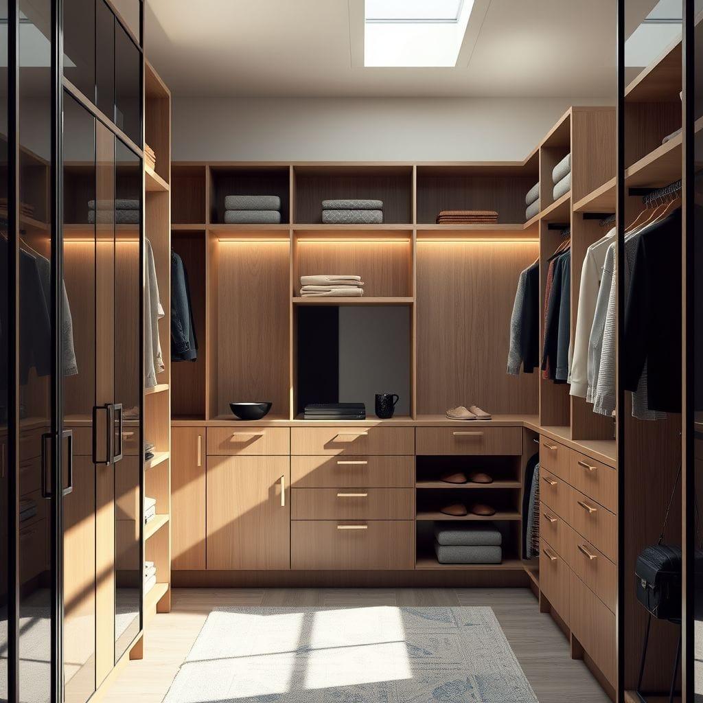 Modern Walk-in Closet design example 4