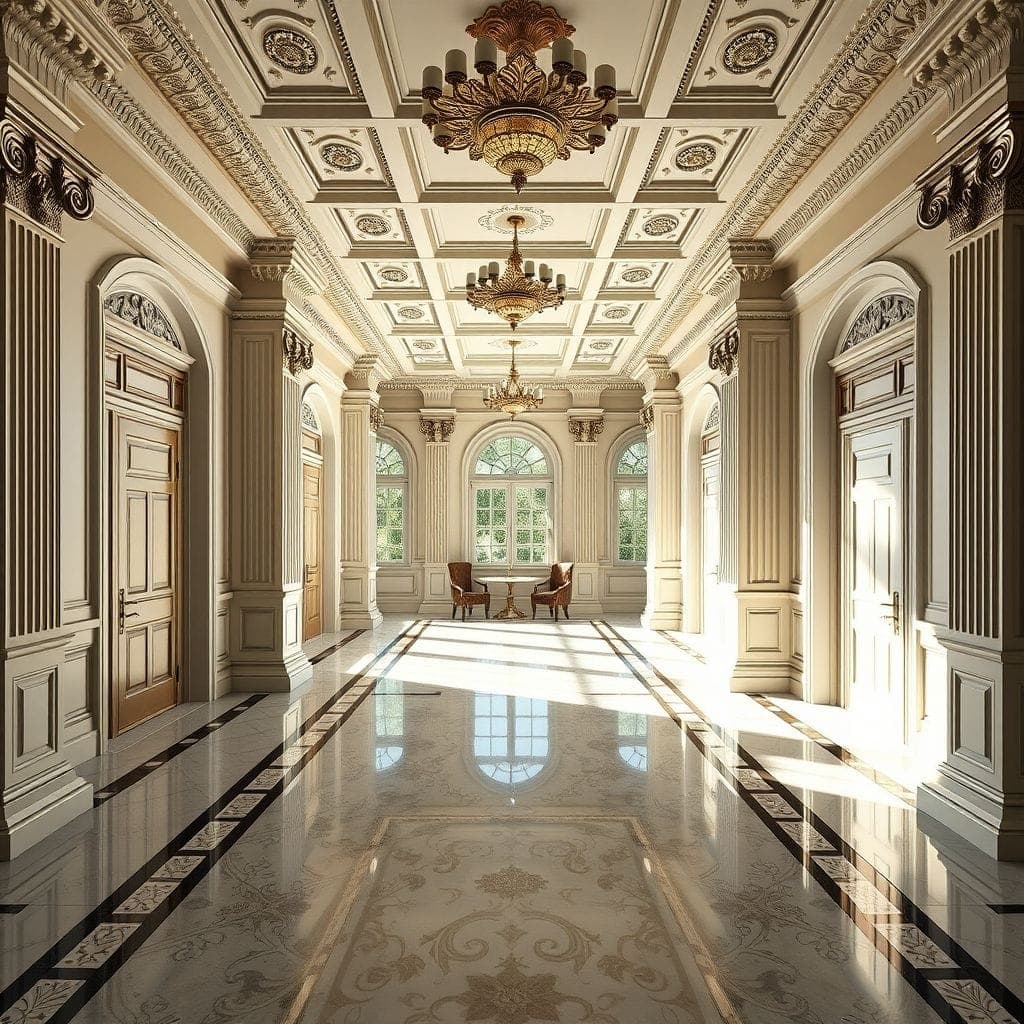 Neoclassic Basement design example 4