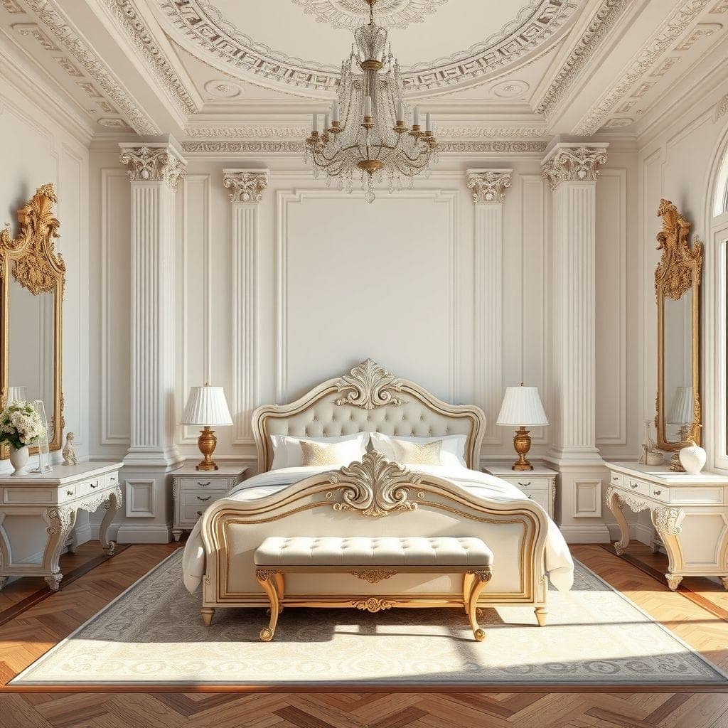 Neoclassic Bedroom design example 1