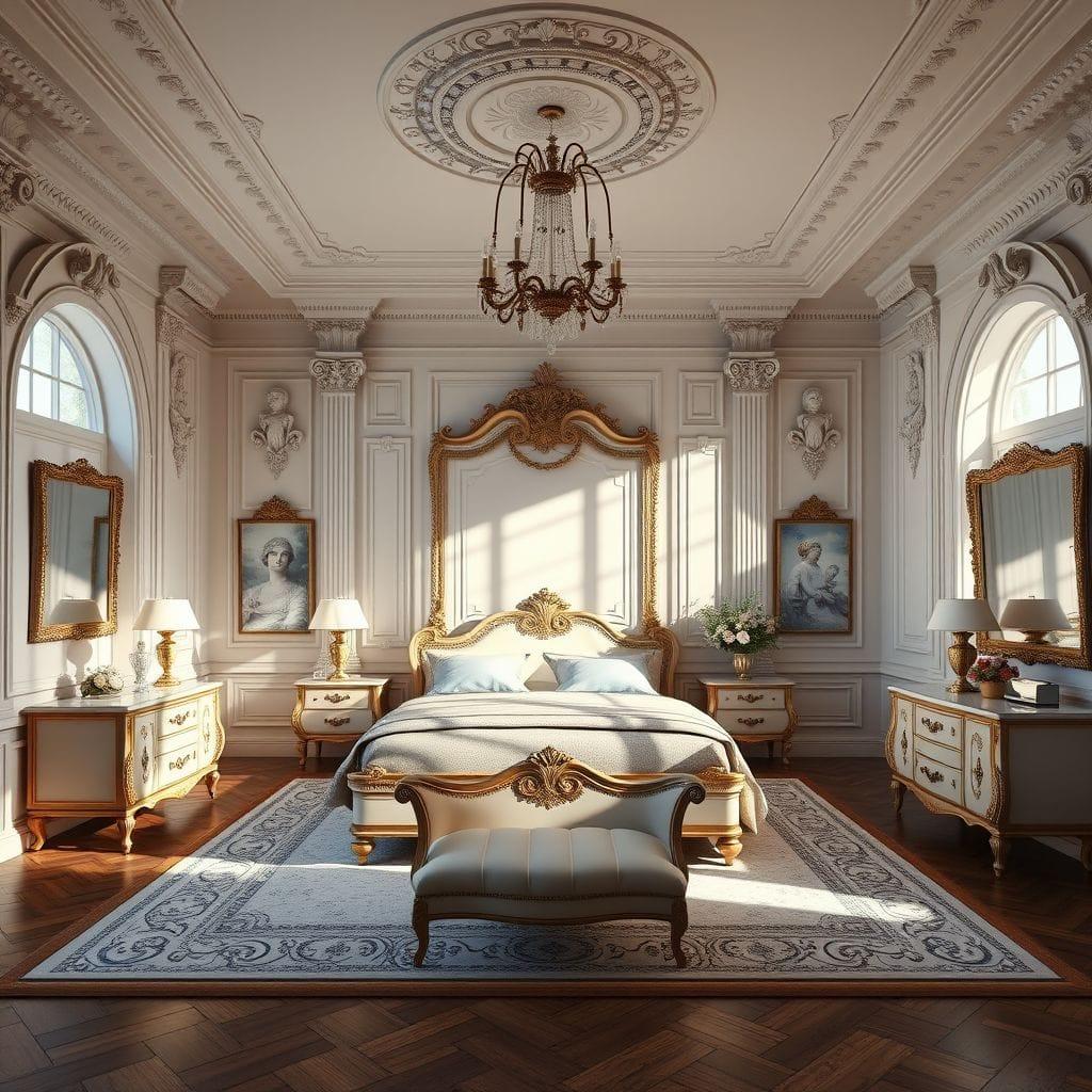 Neoclassic Bedroom design example 3
