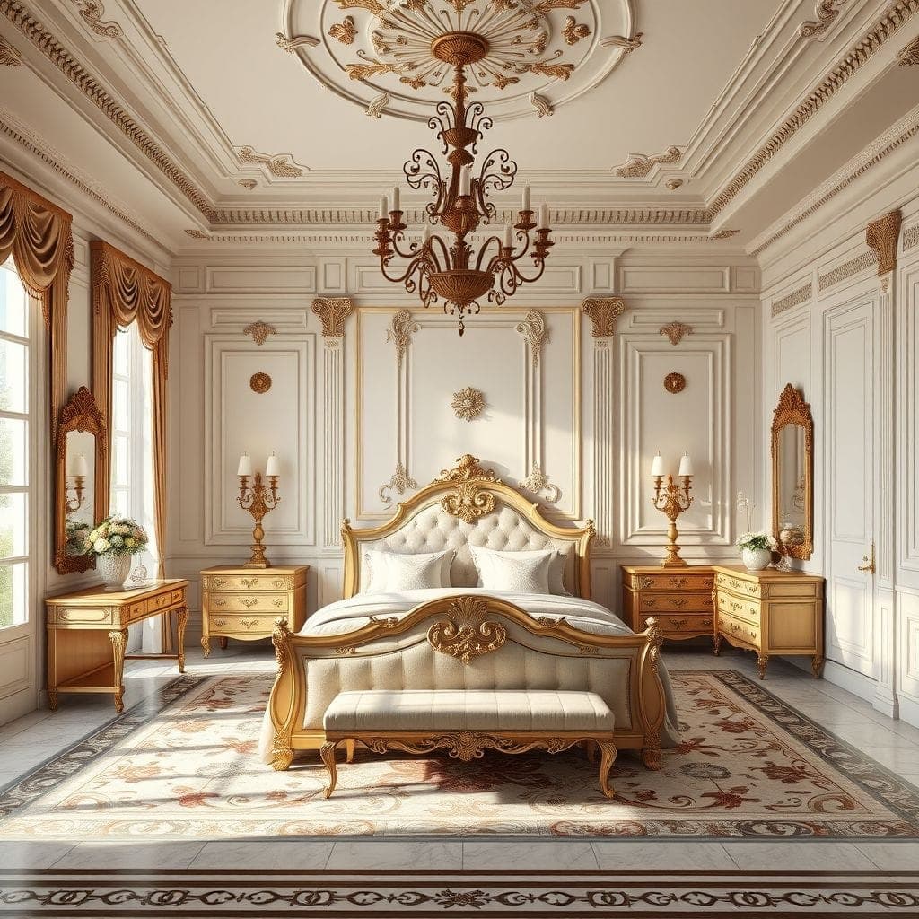 Neoclassic Bedroom design example 4