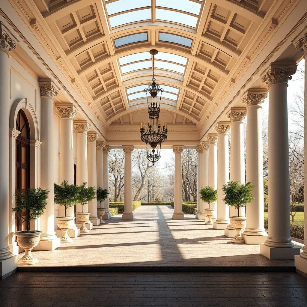 Neoclassic Carport design example 3