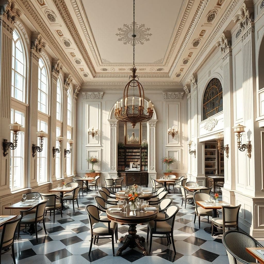 Neoclassic Coffee Shop design example 2