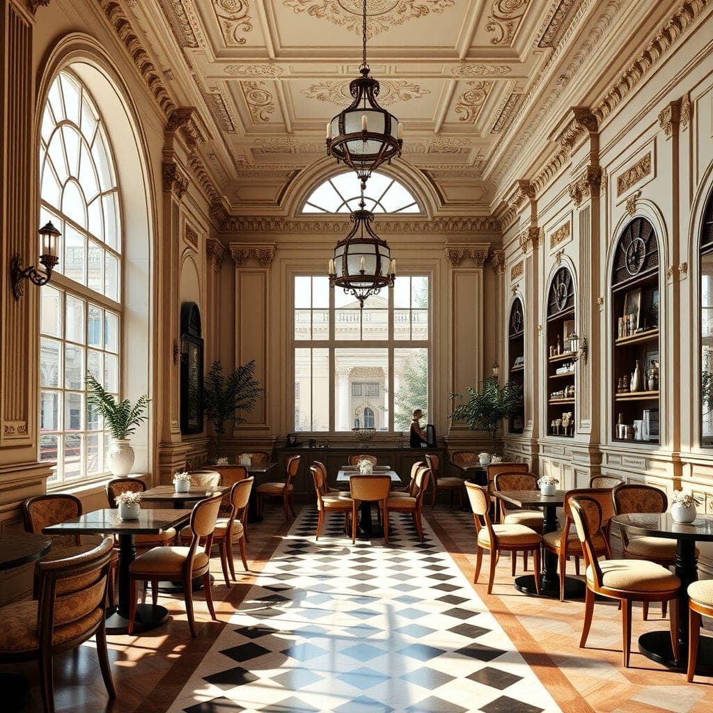 Neoclassic Coffee Shop design example 3