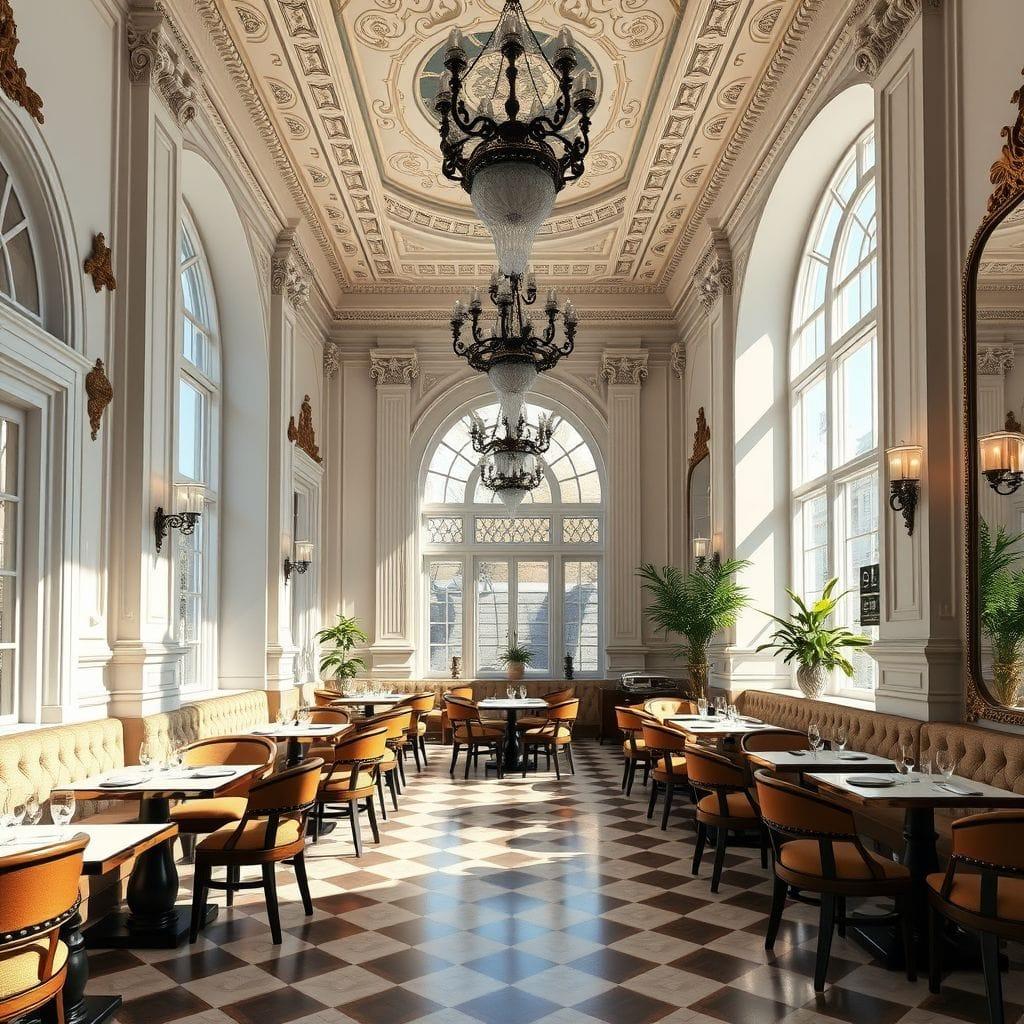 Neoclassic Coffee Shop design example 4