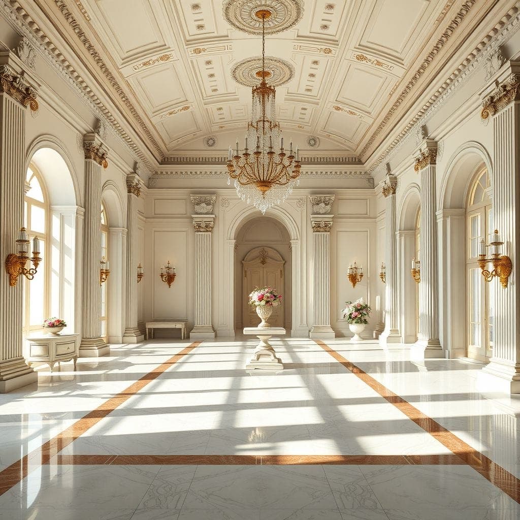 Neoclassic Exhibition Space design example 1