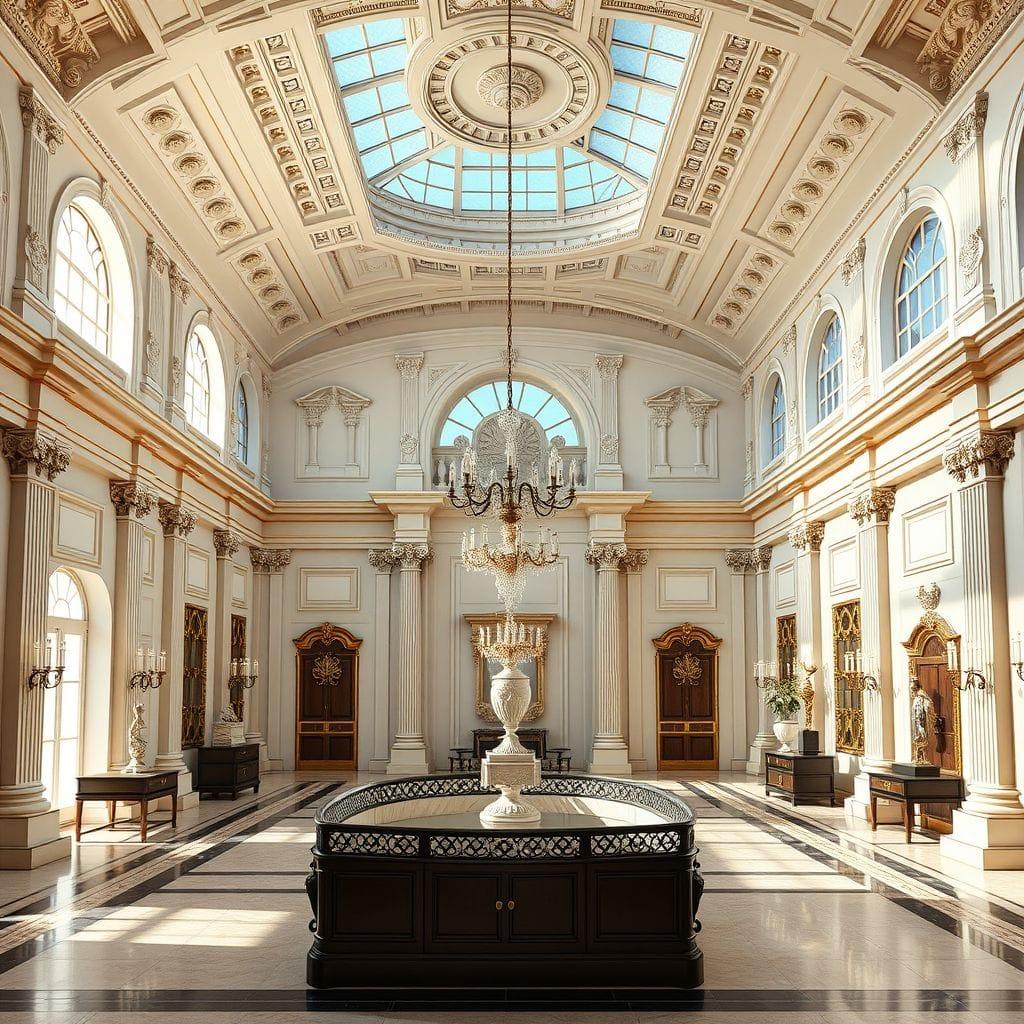 Neoclassic Exhibition Space design example 2