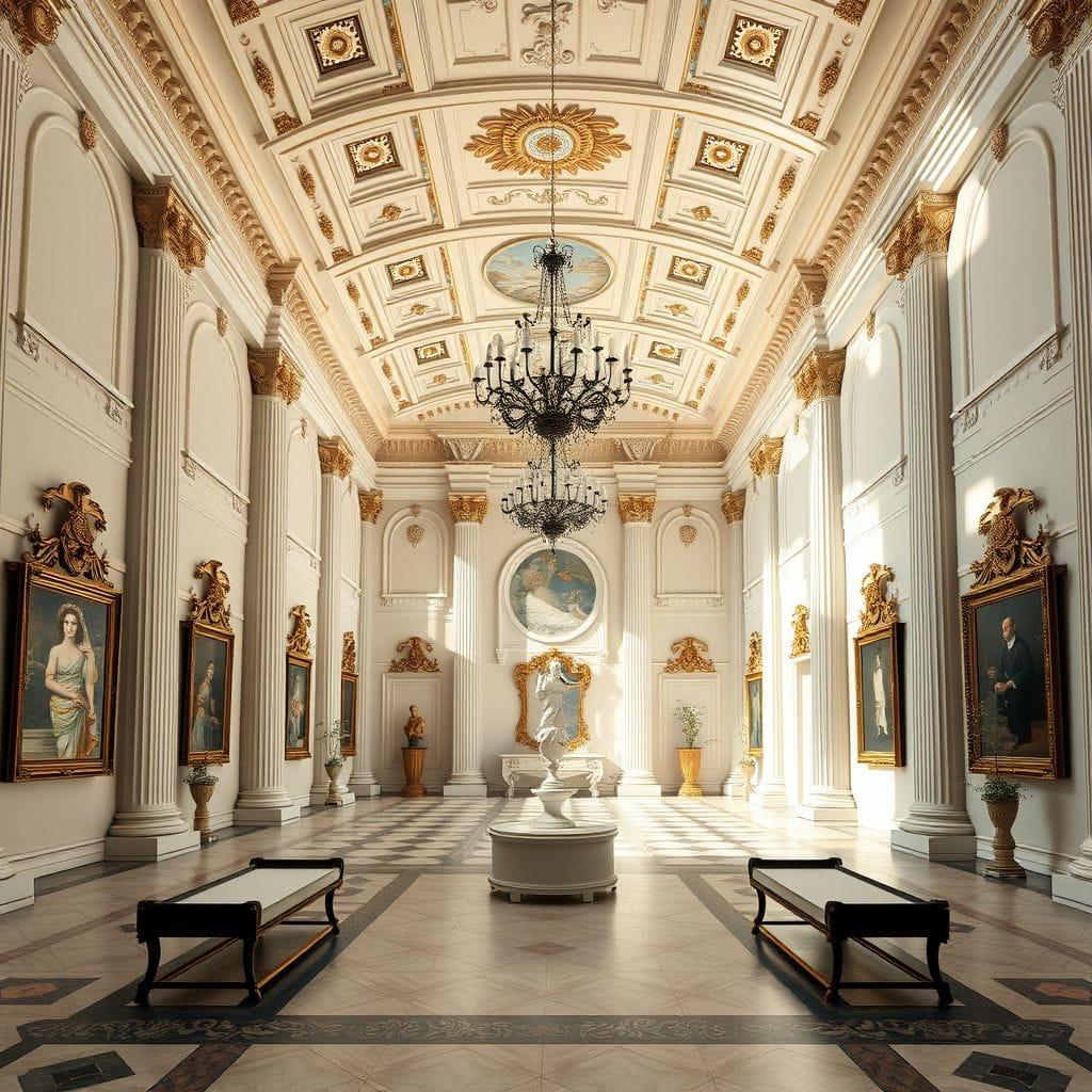 Neoclassic Exhibition Space design example 3