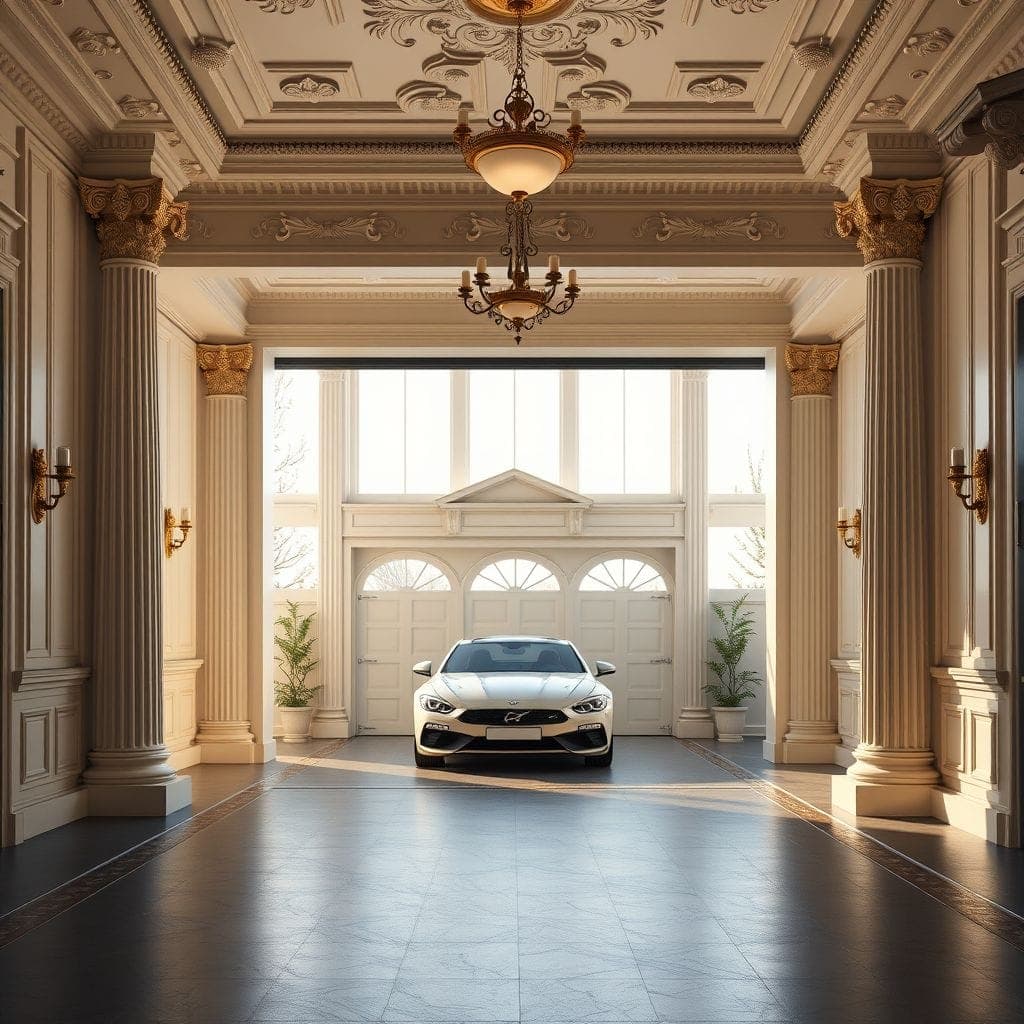 Neoclassic Garage design example 1