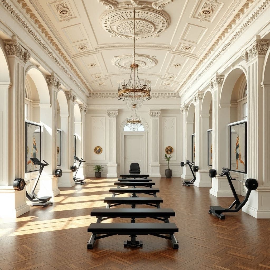 Neoclassic Gym design example 1