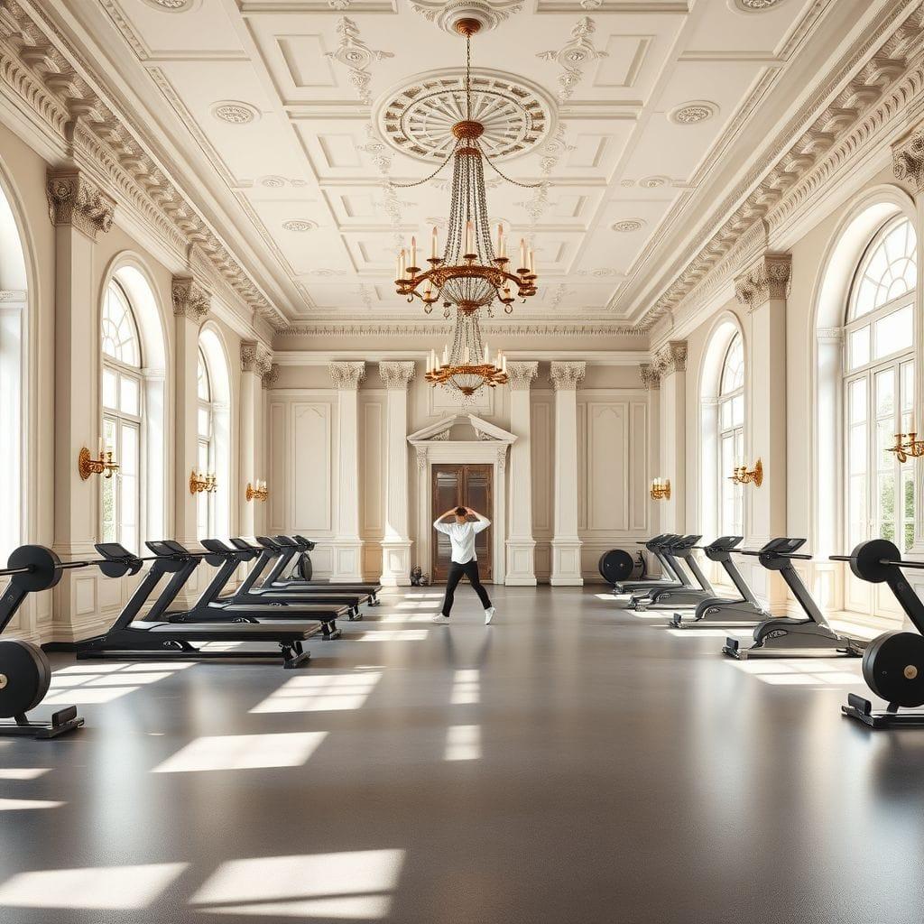 Neoclassic Gym design example 2