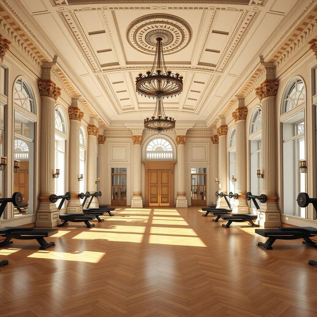 Neoclassic Gym design example 3