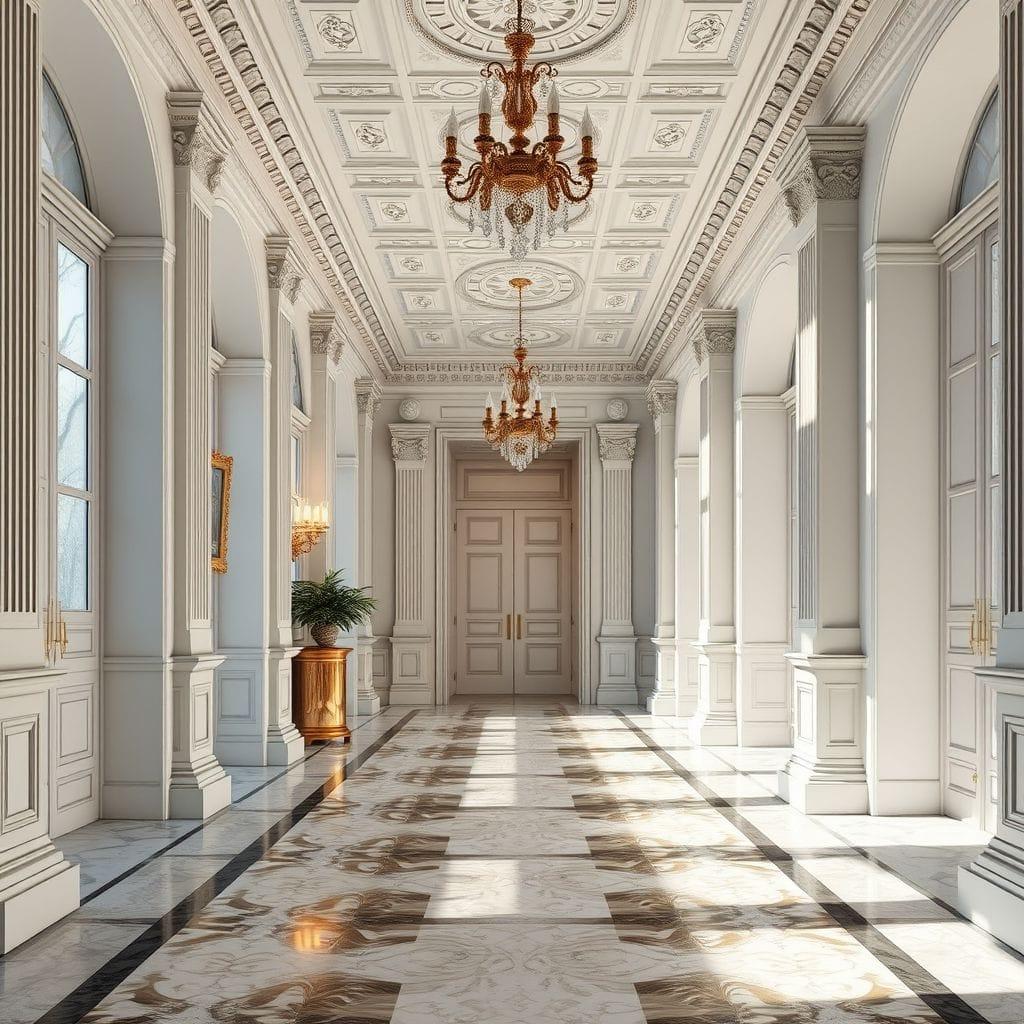 Neoclassic Hallway design example 1
