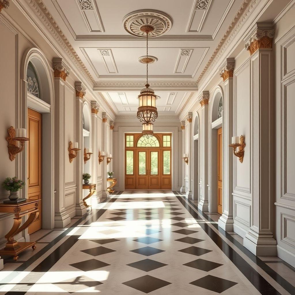 Neoclassic Hallway design example 2