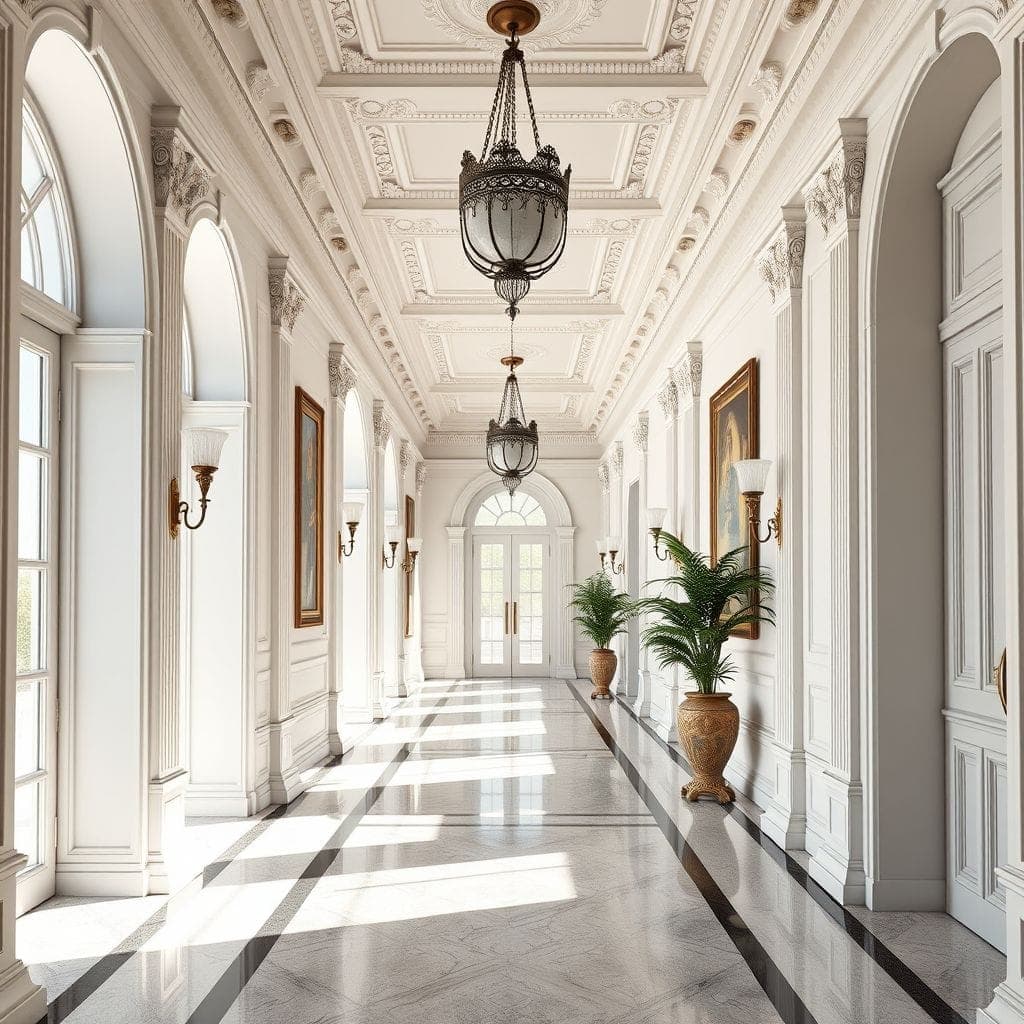 Neoclassic Hallway design example 3