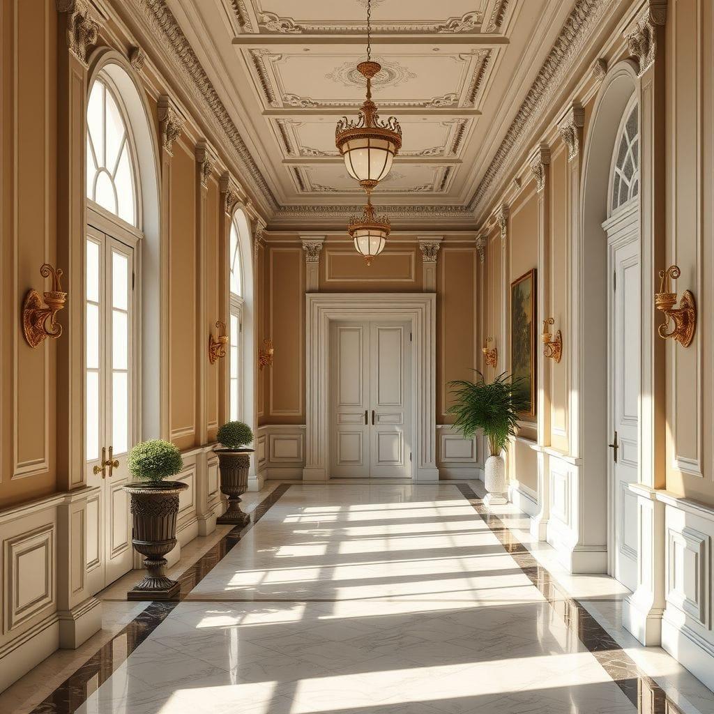 Neoclassic Hallway design example 4
