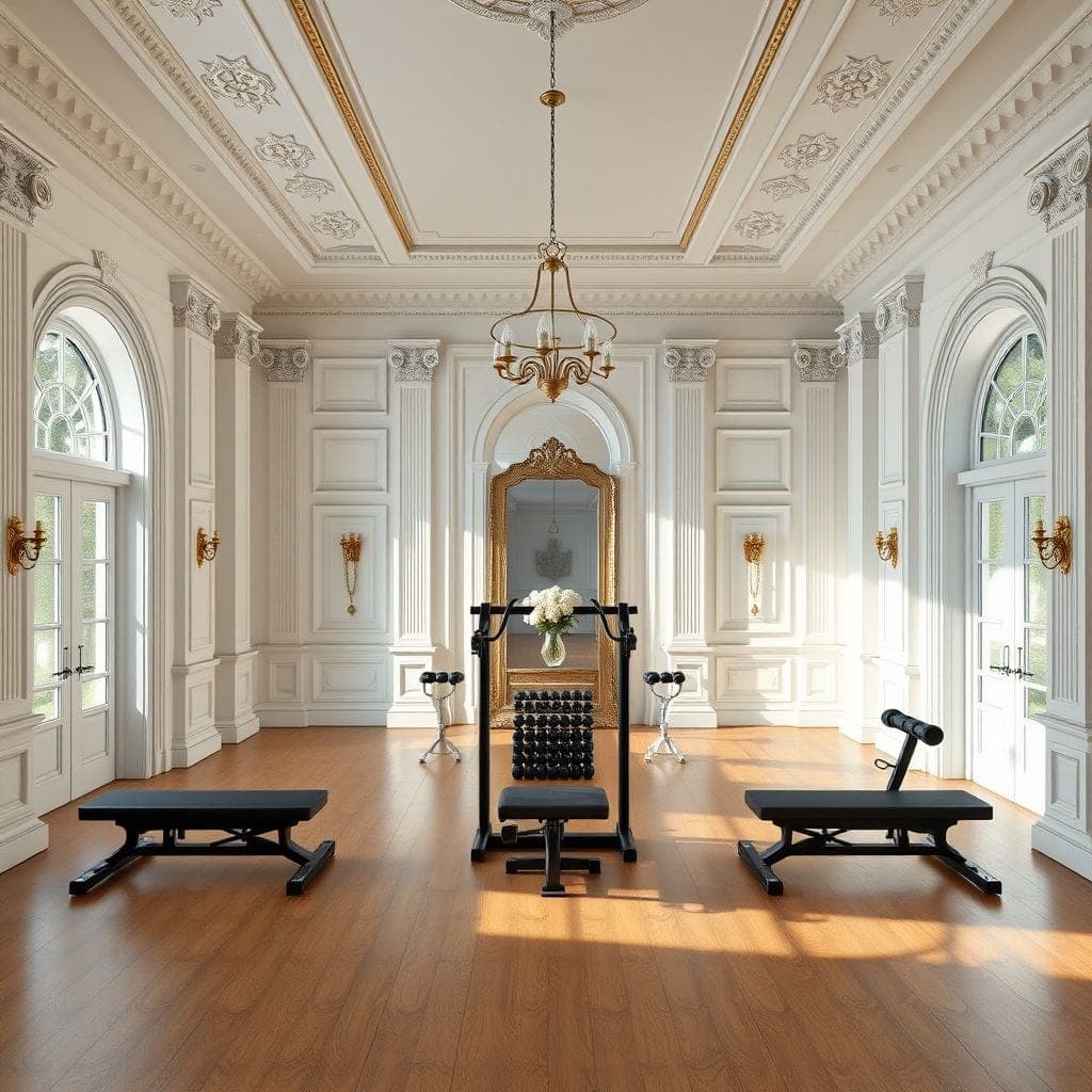 Neoclassic Home Gym design example 2