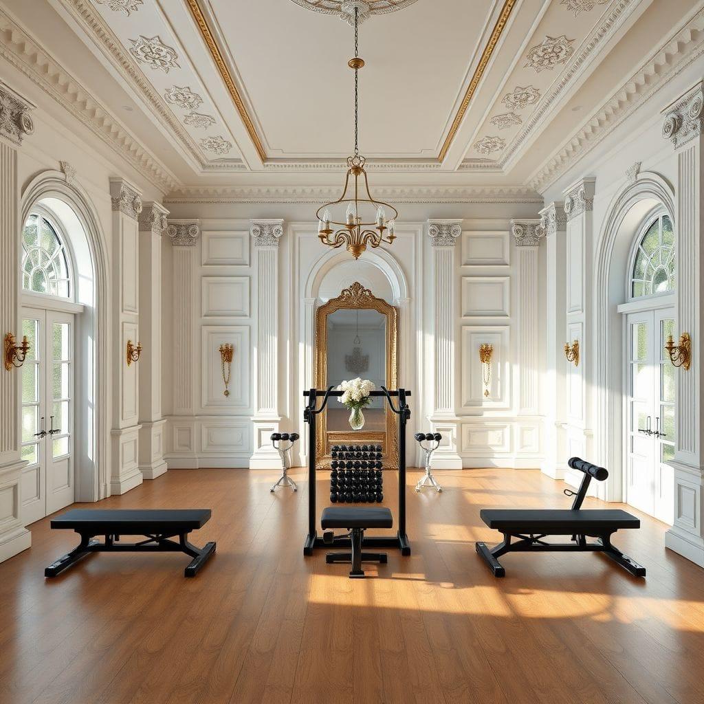 Neoclassic Home Gym design example 2