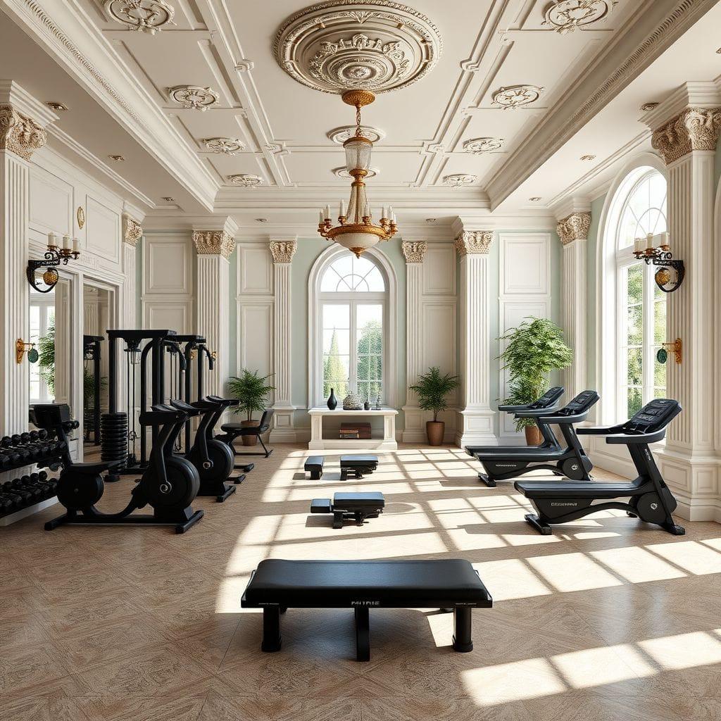 Neoclassic Home Gym design example 3