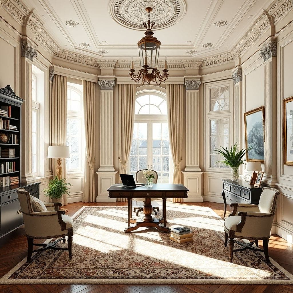 Neoclassic Home Office design example 1