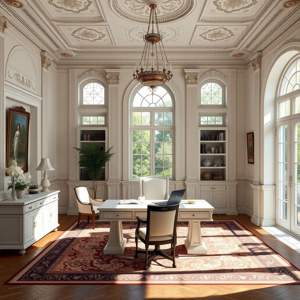 Neoclassic Home Office design example 2
