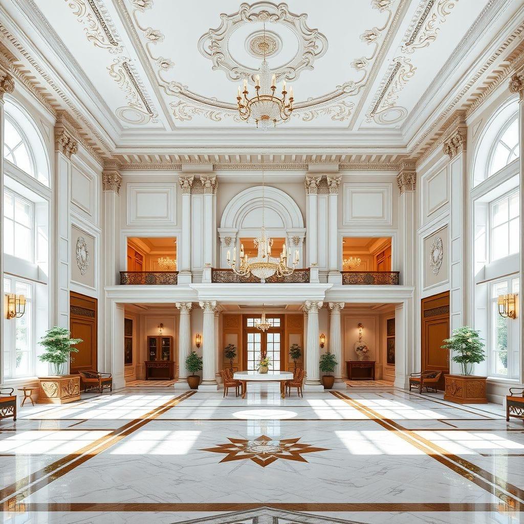 Neoclassic Hotel Lobby design example 4