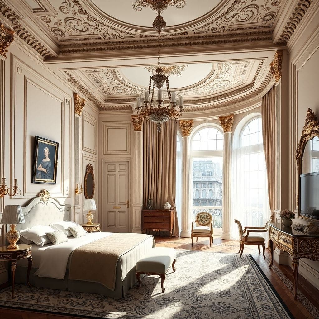 Neoclassic Hotel Room design example 3