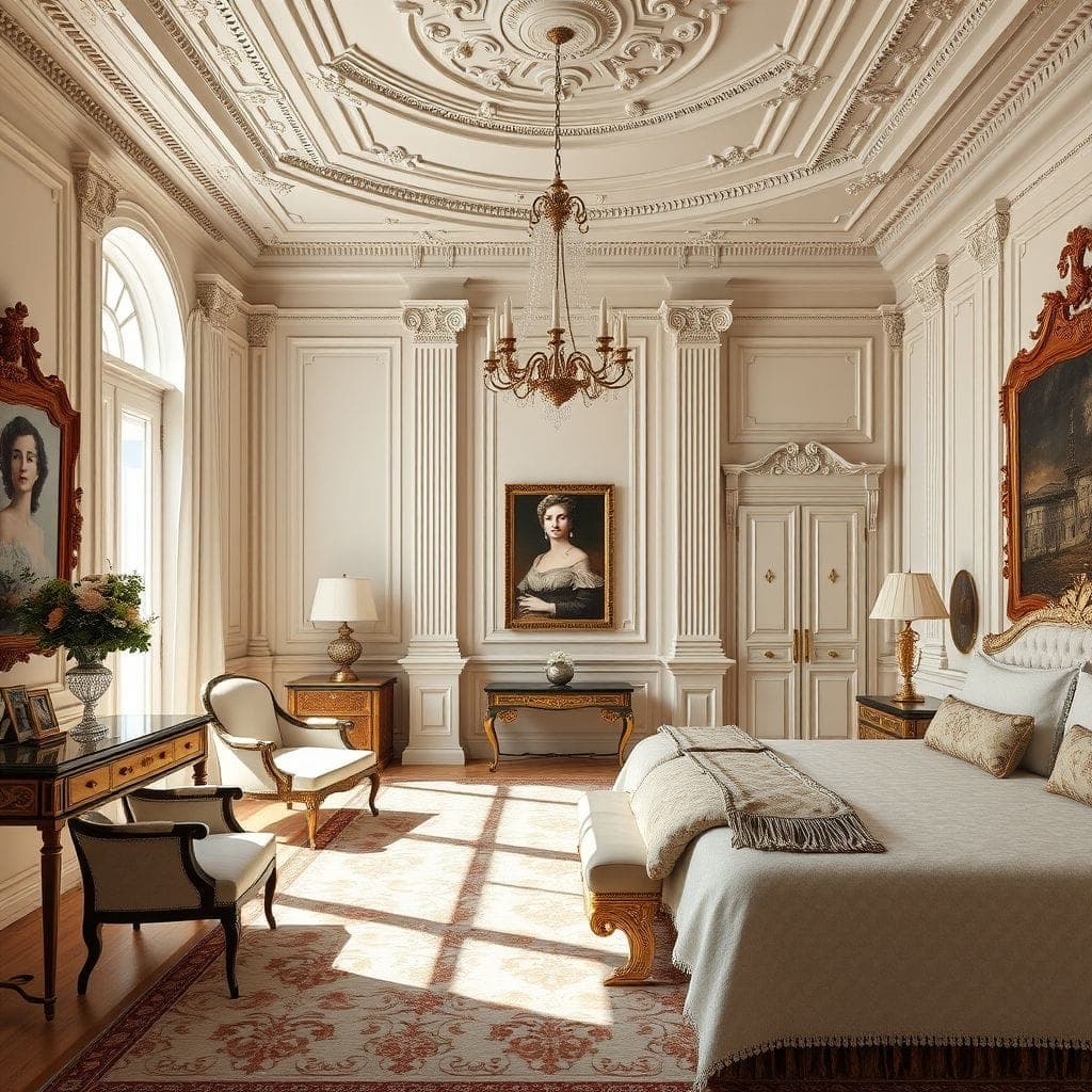 Neoclassic Hotel Room design example 4