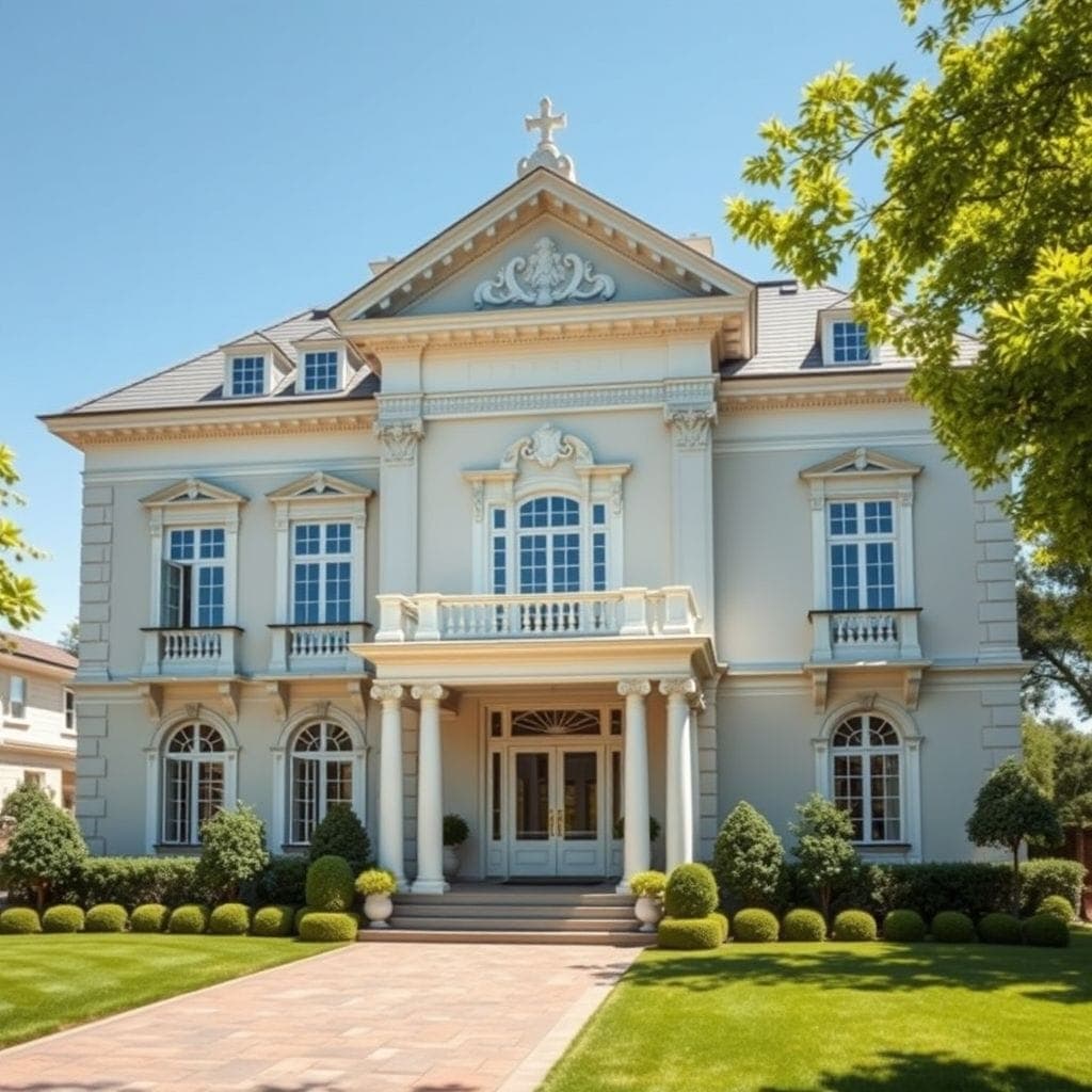 Neoclassic House Exterior design example 1