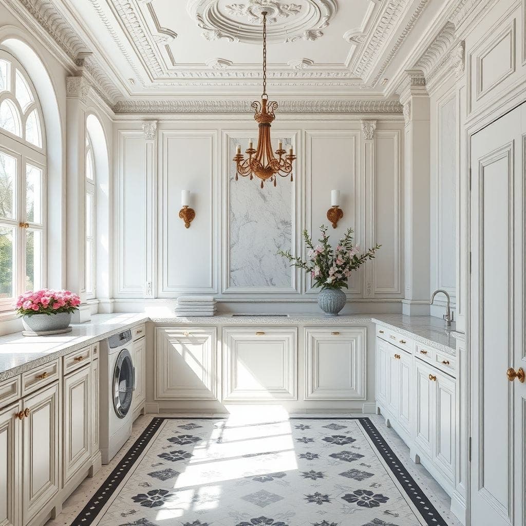 Neoclassic Laundry Room design example 1