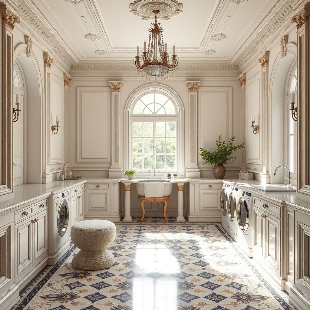 Neoclassic Laundry Room design example 3