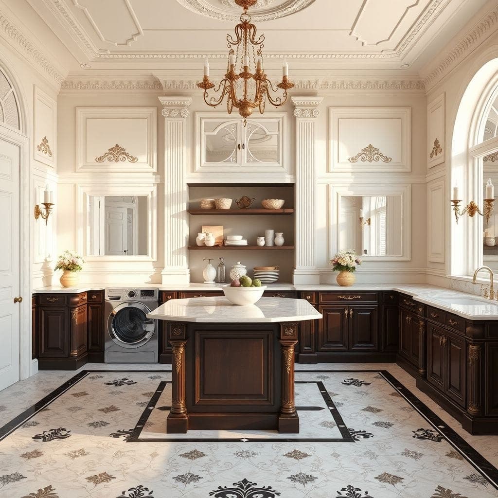 Neoclassic Laundry Room design example 4