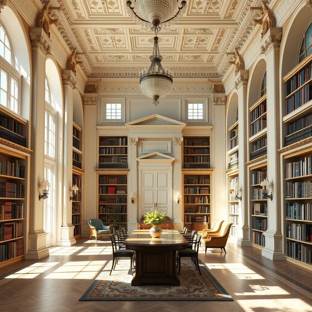 Neoclassic Library design example 1
