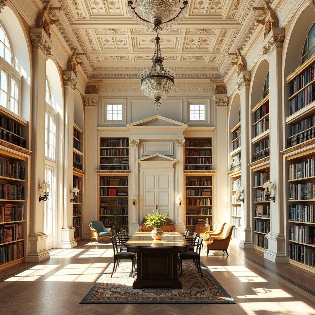 Neoclassic Library design example 1