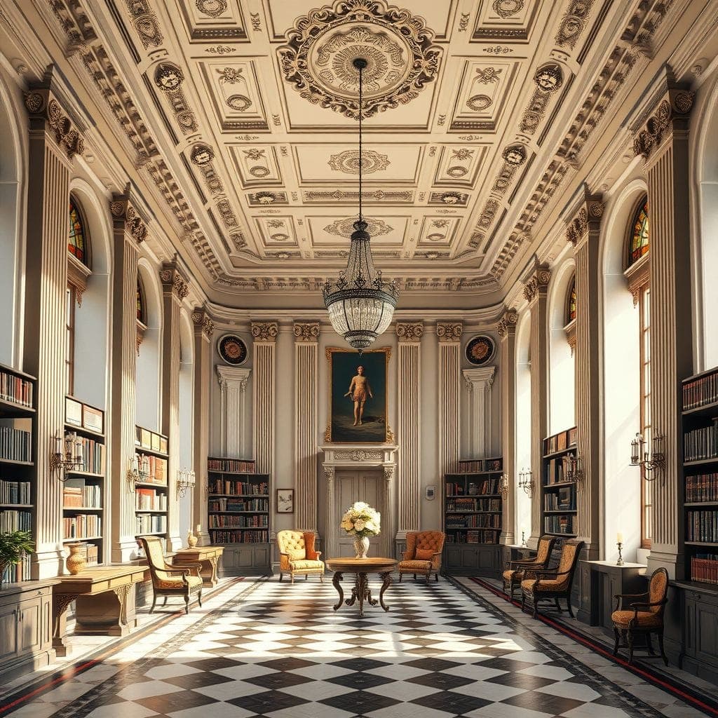 Neoclassic Library design example 4