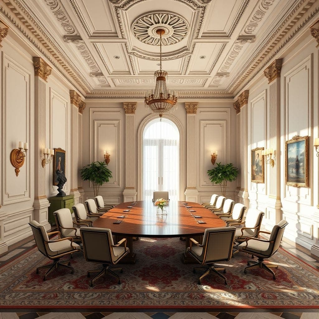 Neoclassic Meeting Room design example 4
