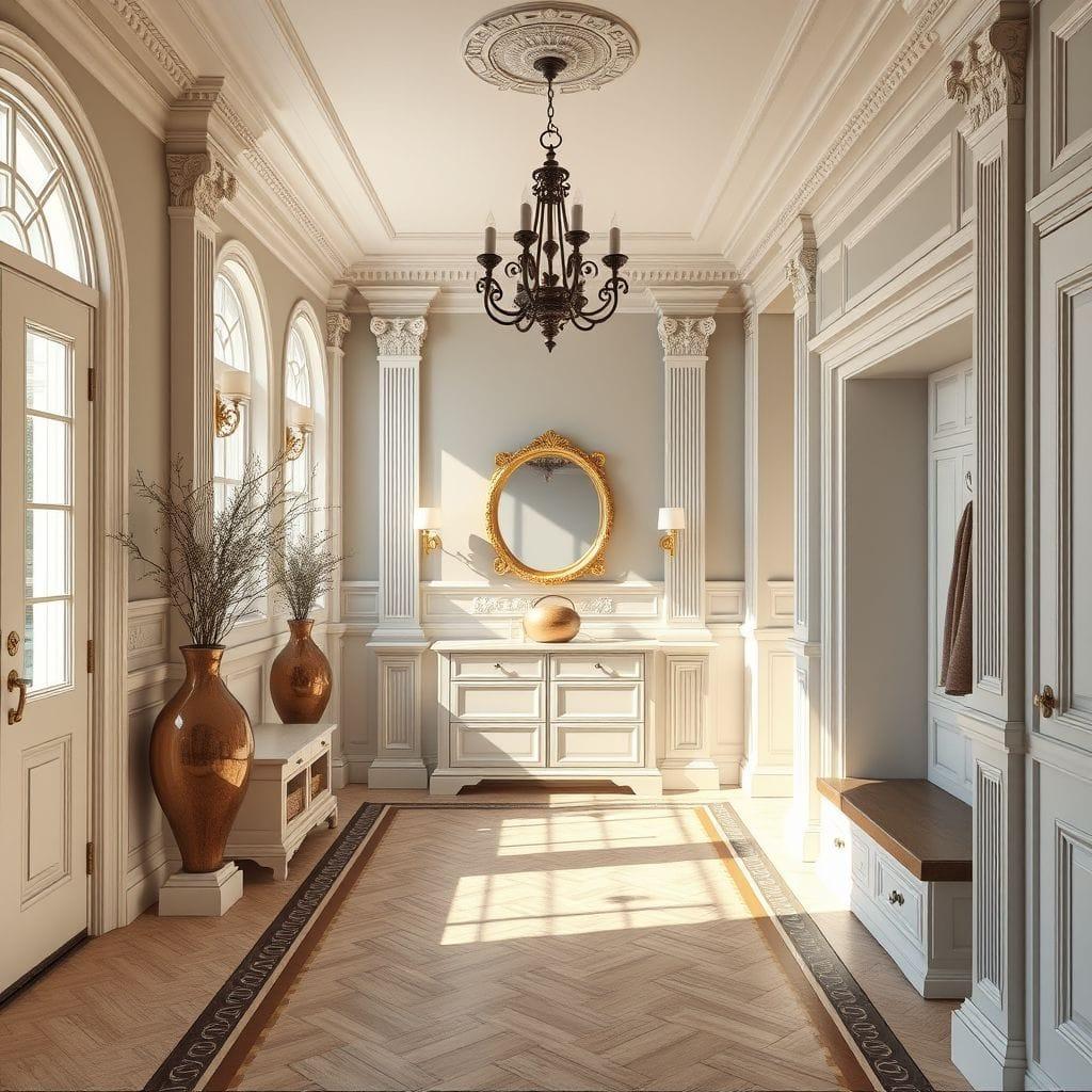Neoclassic Mudroom design example 1