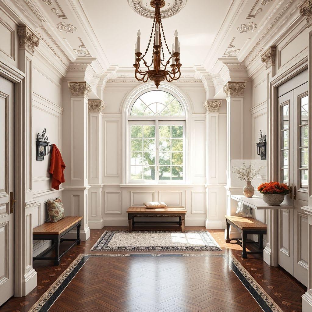 Neoclassic Mudroom design example 2