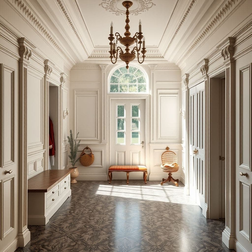 Neoclassic Mudroom design example 3