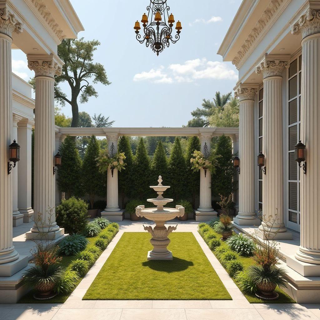 Neoclassic Outdoor Garden design example 1