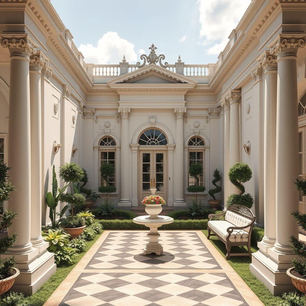 Neoclassic Outdoor Garden design example 2